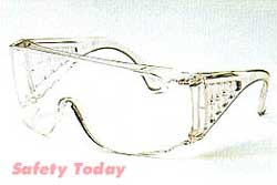 Safety Glasses, Body Armor VS00 Series, Visitor Specs, Clear Frame, Clear Lens - Latex, Supported